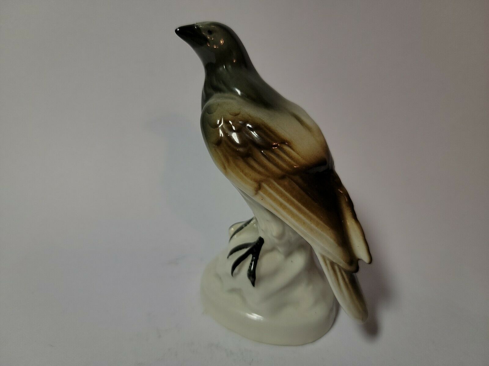 Vintage Lippelsdorf Germany Porcelain Hawk Bird Of Prey 4.5"t×3.25"w