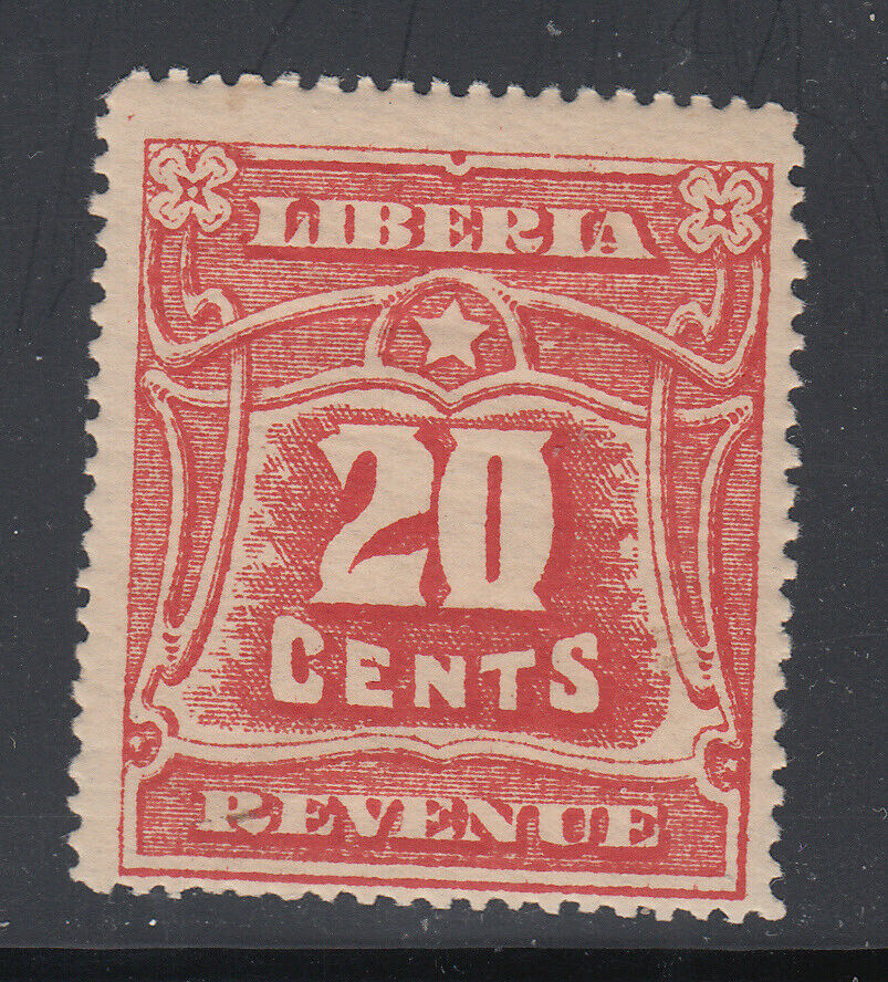 Liberia Cockrill # Pc44 Mnh 1911 Revenue  Nice Perfs!