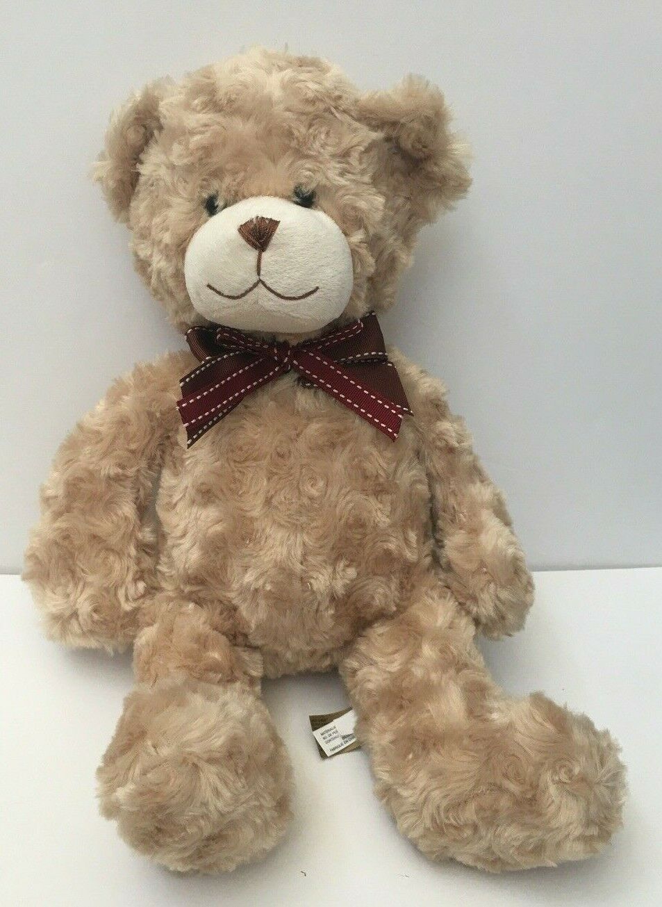 First & Main Butterscotch Teddy Bear Plush Stuffed Animal 15in Brown 1665