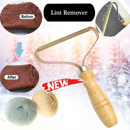 Lint Cleaner Pro Wooden Manual Clothes Fluff Remover Fabric Sweater Fuzz Shaver