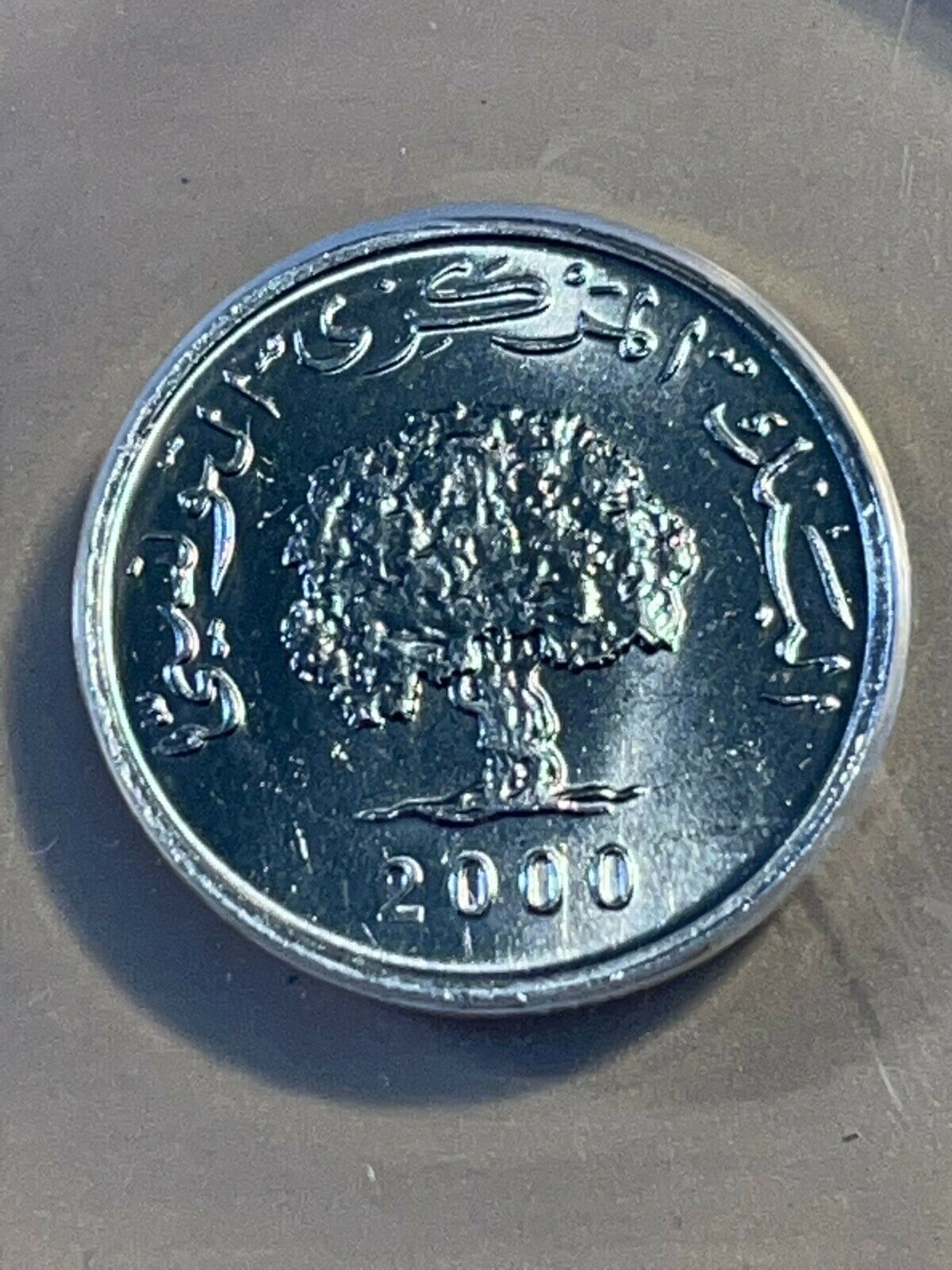2000 Tunisia 1 Millim Fao Coin Graded Ms65 By Anacs