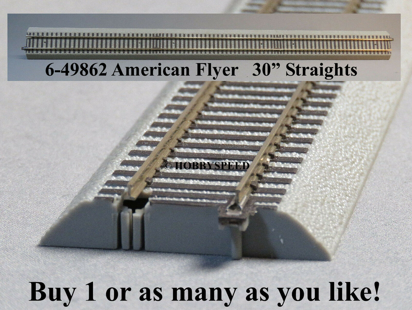Lionel American Flyer Fastrack 30" Inch Straight Track S Gauge Af 2 Rail 6-49862