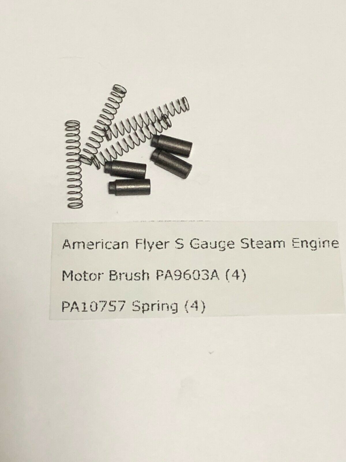 American Flyer S Gauge Steam Engine Motor Brush Pa9603a & Pa10757 Spring 4 Each