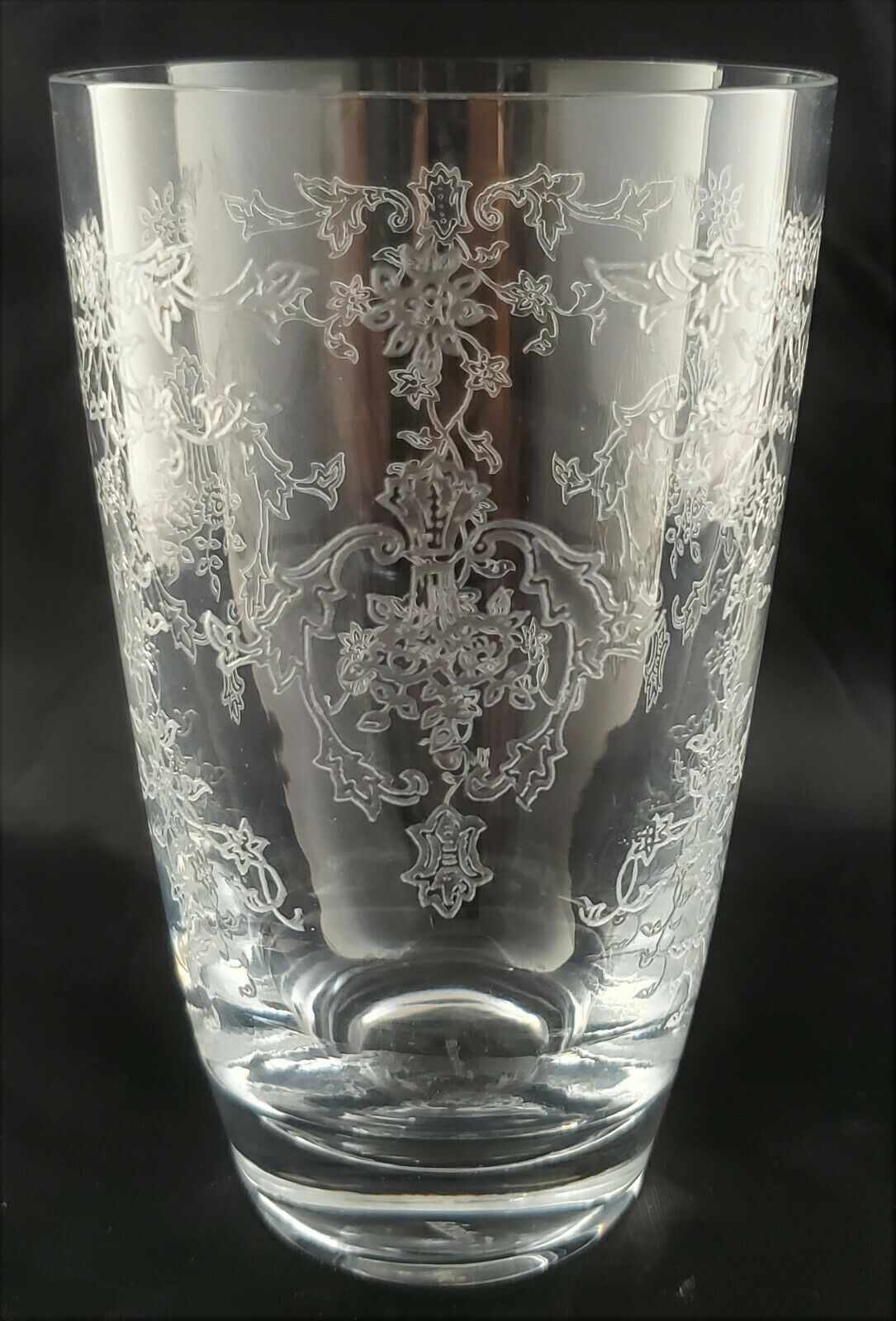 Fostoria / Lenox Crystal Navarre 6016 Pattern Highball Glass Or Tumbler - 4-7/8"