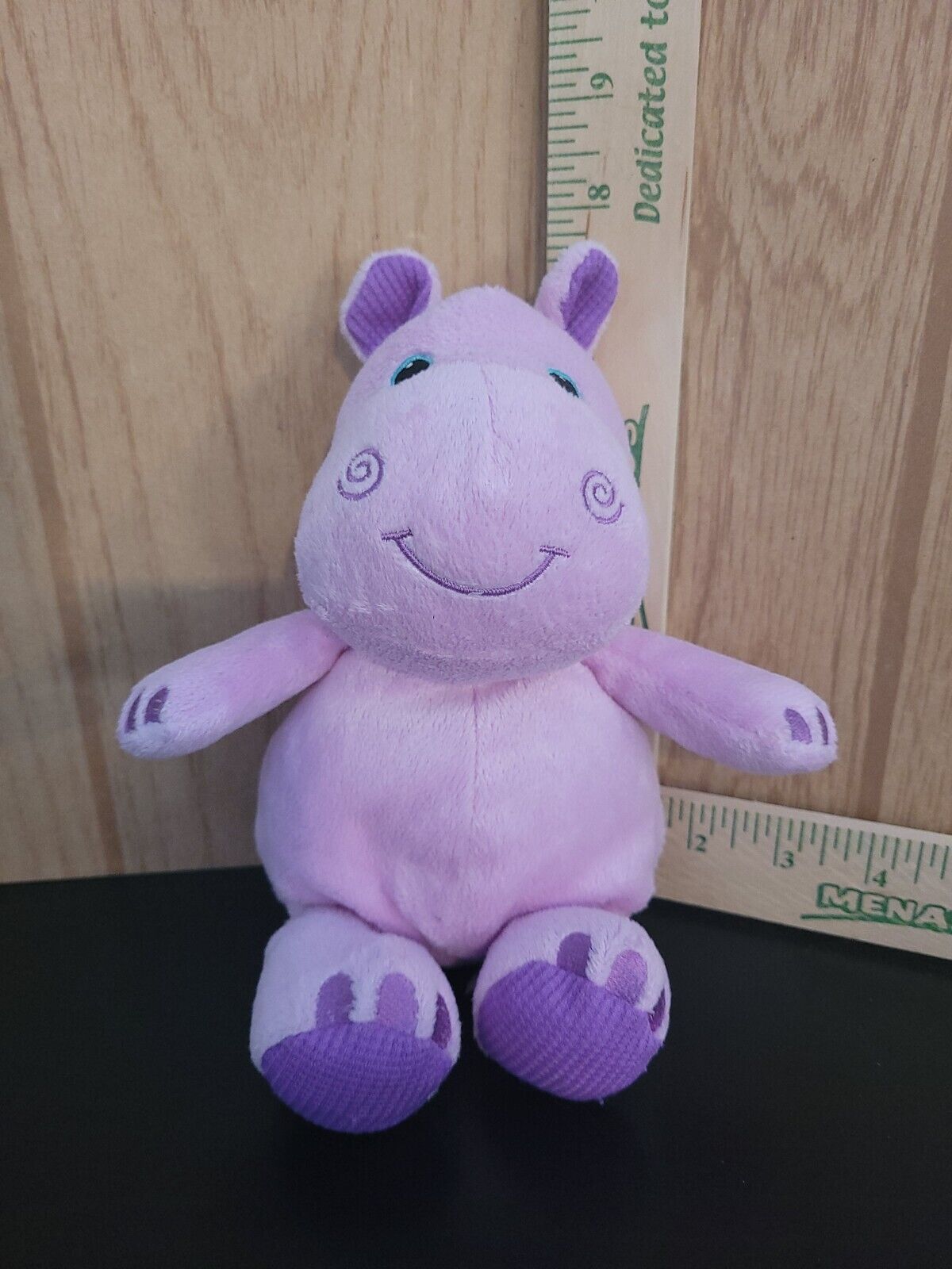 First & Main No. 2804 Purple Hippo Beanbag Plush Stuffed Animal