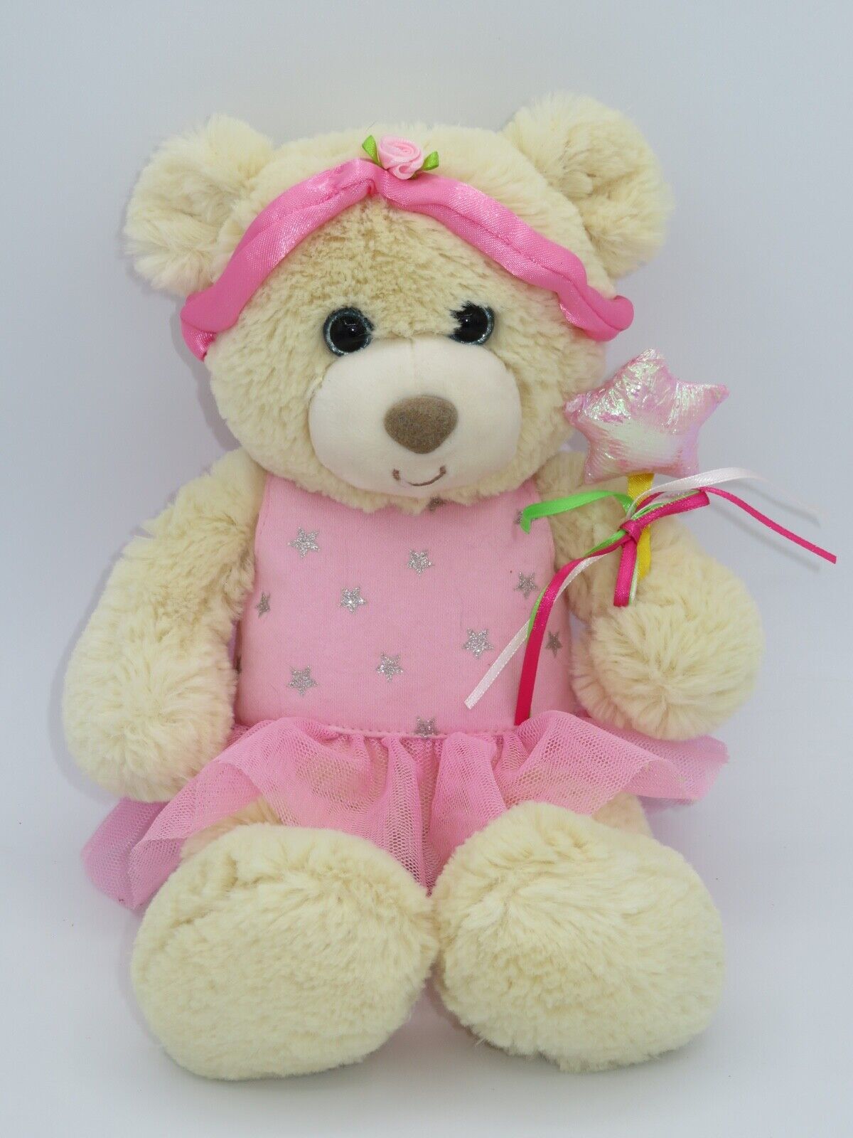 First & Main Ballerina Teddy Bear Plush Tillie Twinkletoes 17174 Star Wand Pink