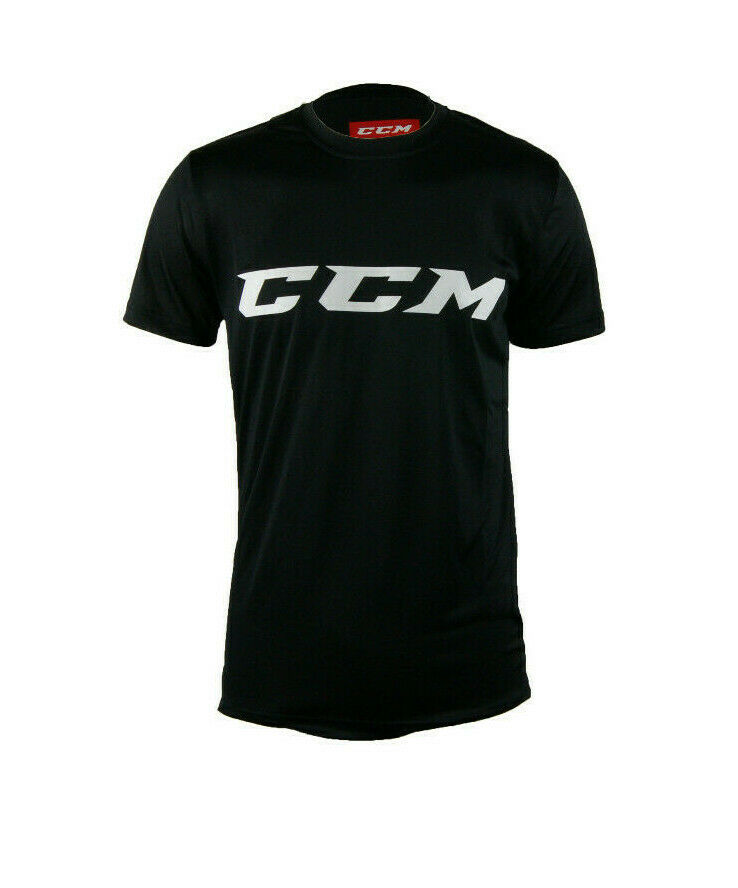 Ccm Hockey Core Tech Tee Black/white Senior/adult