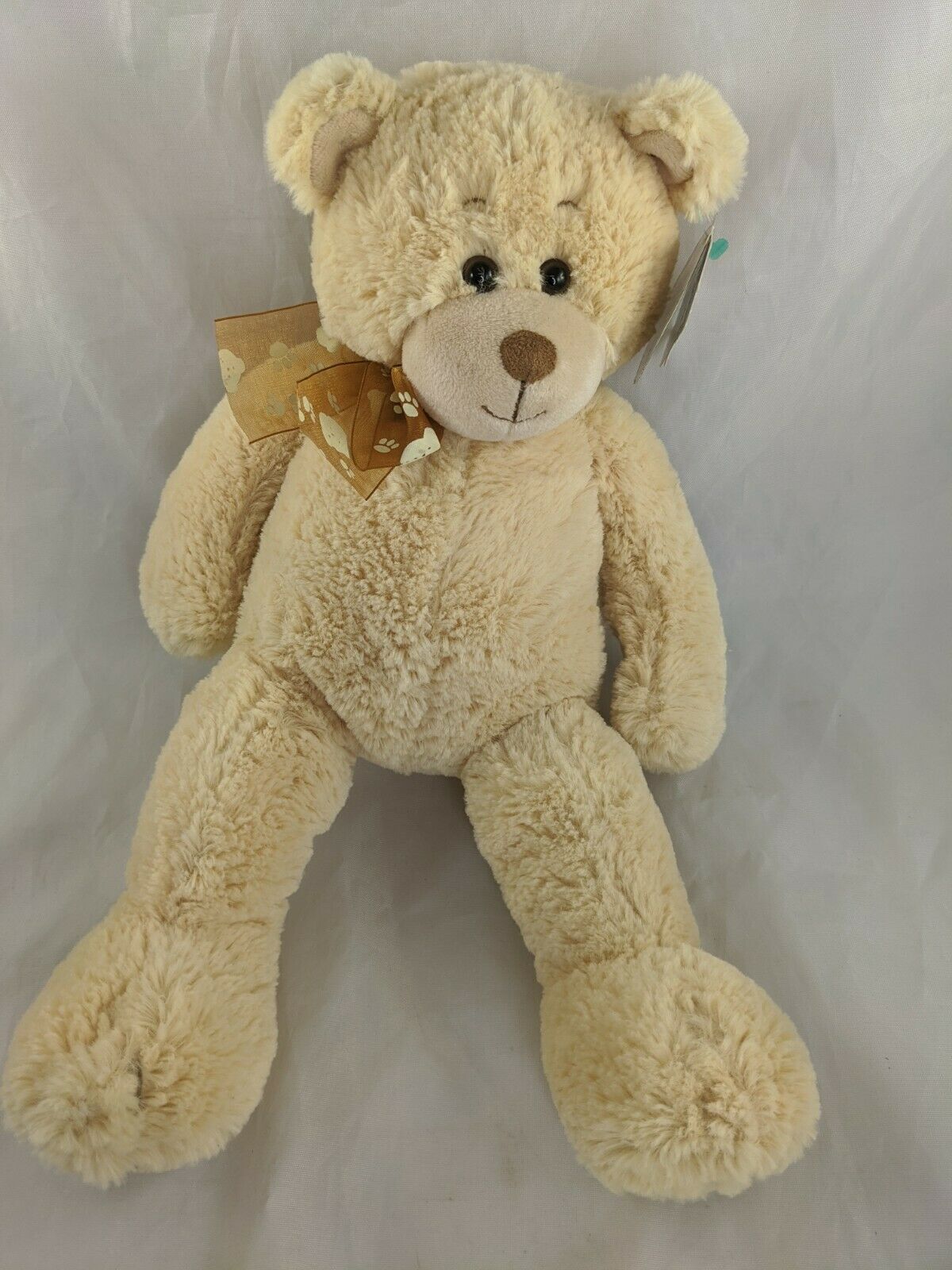 First & Main Boone Bear Plush 14" Tan 1154 Stuffed Animal Toy
