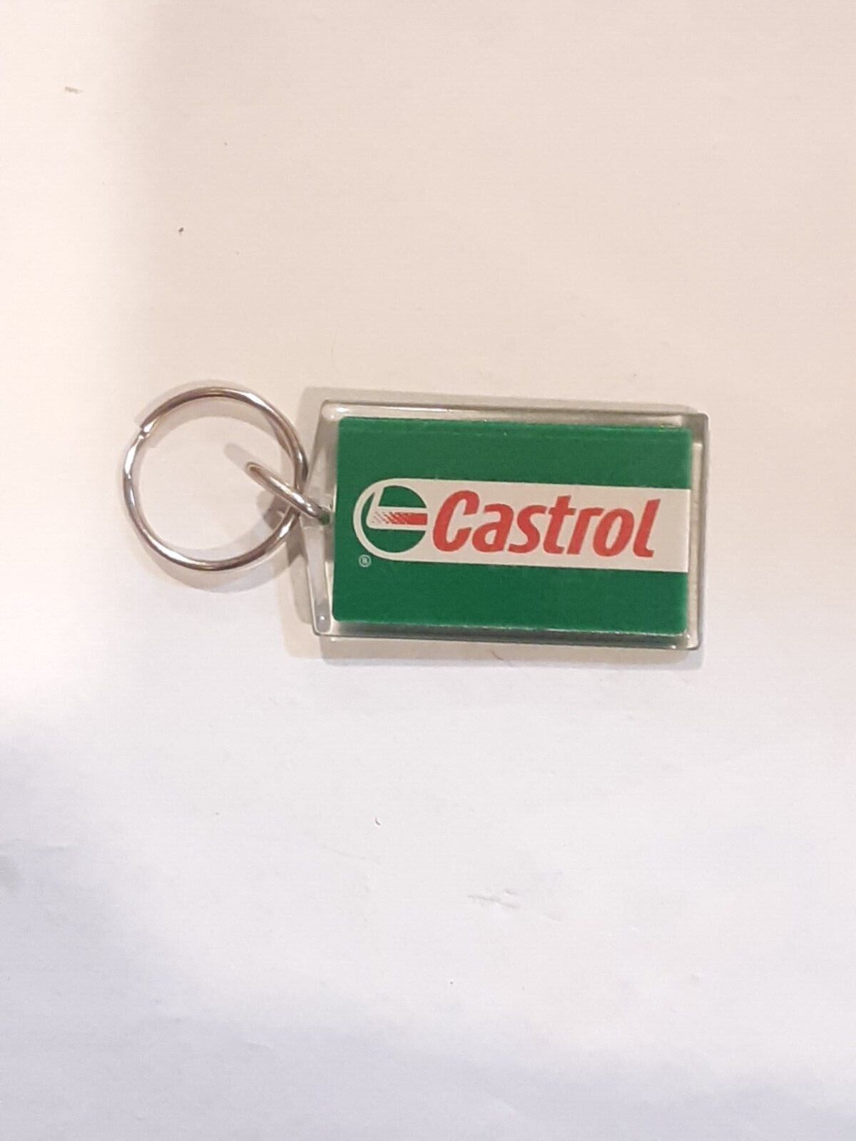 Vintage Castrol Motor Oil Plastic Keychain