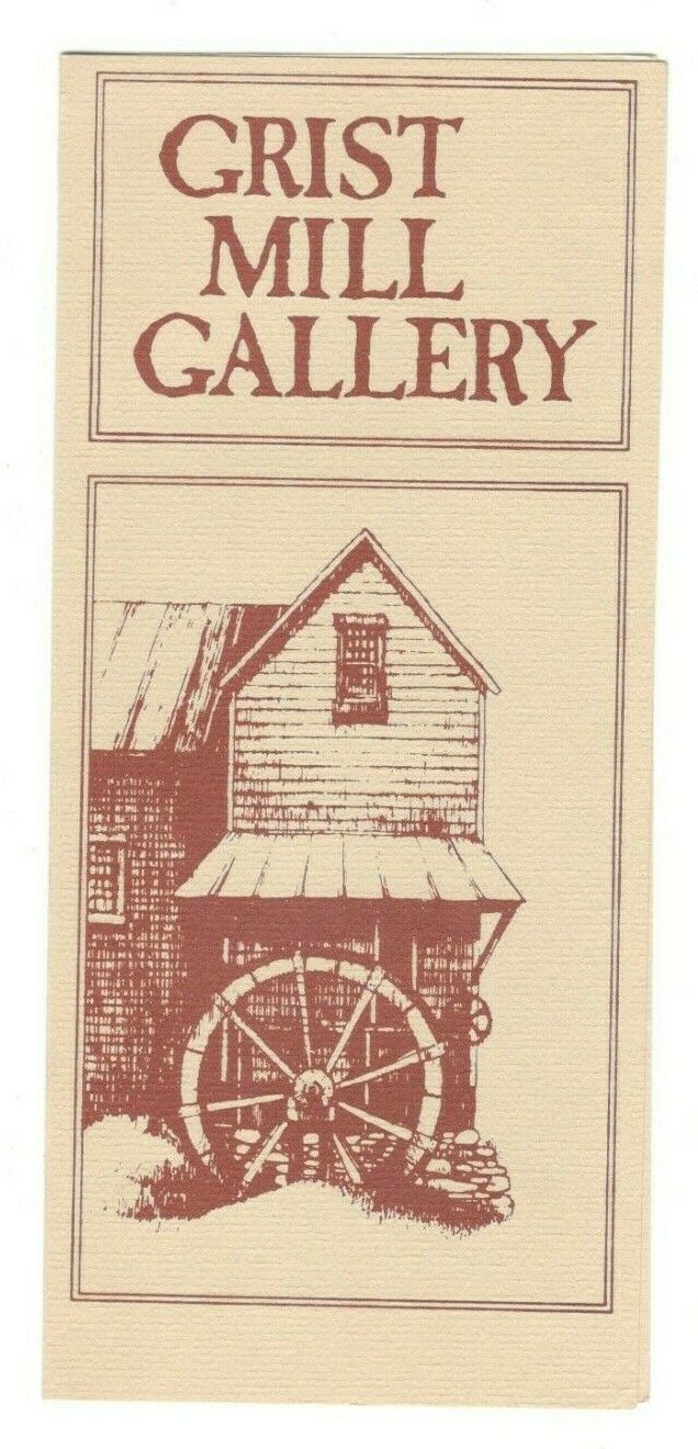 Vintage Grist Mill Gallery Vermont Travel Brochure Rm12