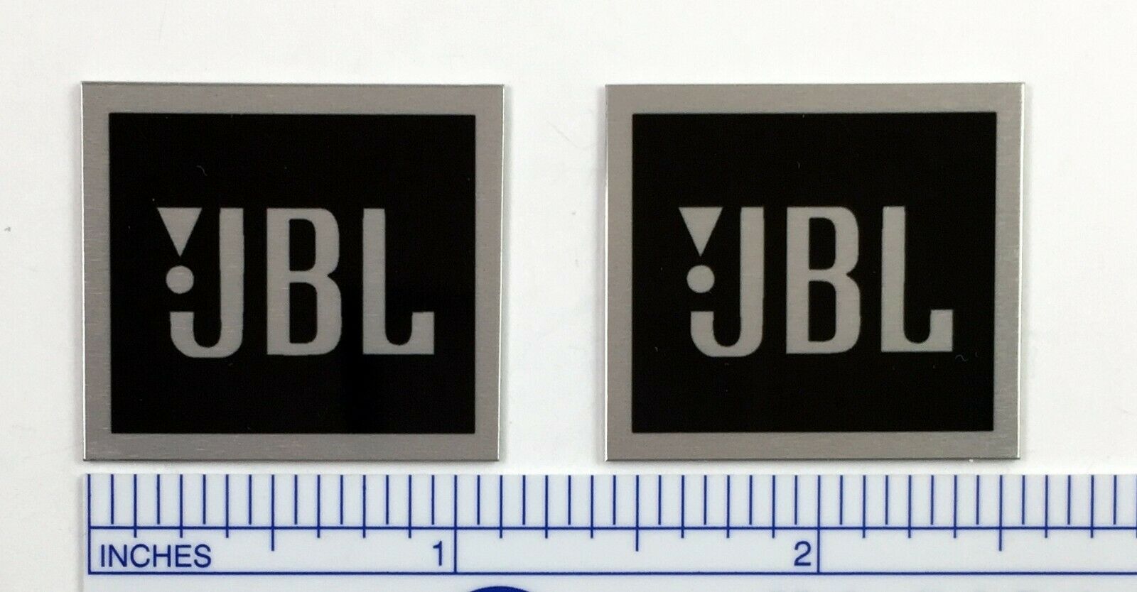 Jbl Speaker Badge Logo Emblem Custom Made Pair L26 L40 L50 L100 (silver Or Gold)