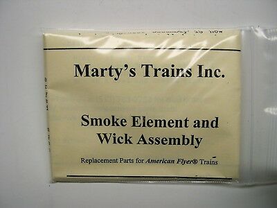 Repro Smoke Element & Wick For American Flyer Steam Locomotives